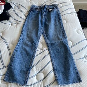 Straight legged jeans